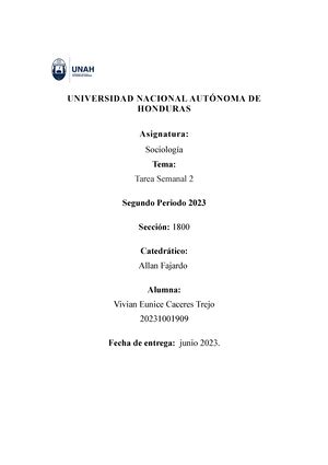 Guia primera unidad Socio UNIVERSIDAD NACIONAL AUTÓNOMA DE HONDURAS