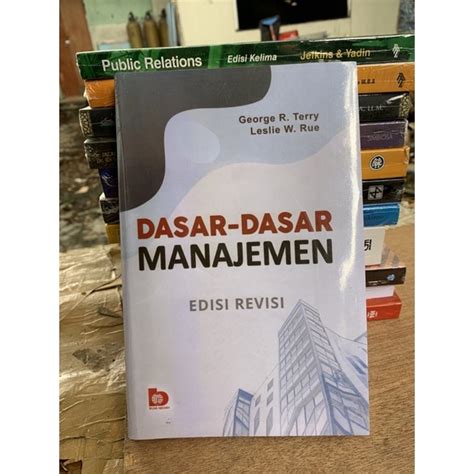 Jual Buku Dasar Dasar Manajemen By George R Terry Shopee Indonesia