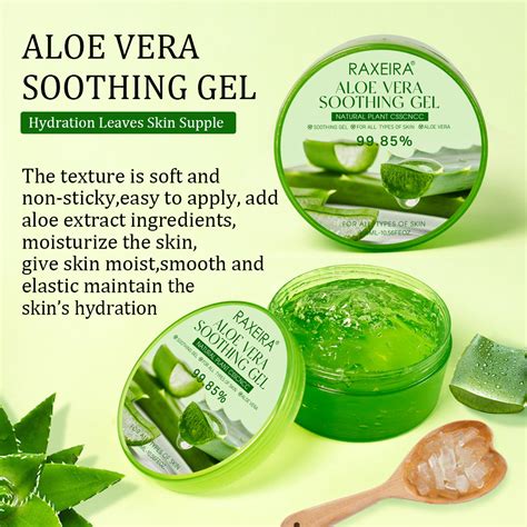 Private Label Aloe Vera Soothing Gel Lightening Organic 100 Pure