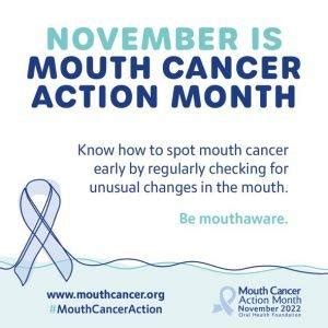 Mouth Cancer Awareness Month Dental Blog Etwall Dental Practice