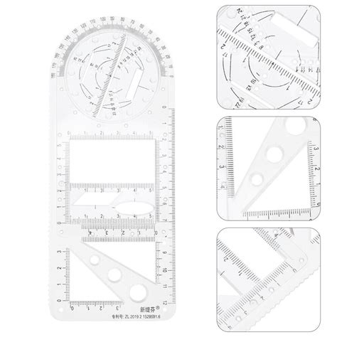 Herrscher Plastik Geometrische Zeichenlineale Mehrzweckwerkzeug Ebay