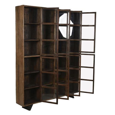 Large Wooden Display Case With 24 Compartments For Sale At Pamono