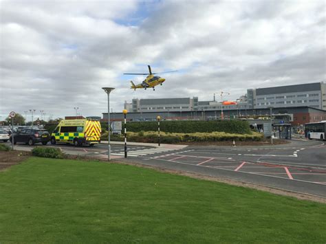 Air Ambulance Landing On The Helipad Robin Stott Cc By Sa