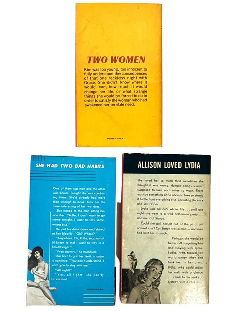 Early Lesbian Pulp Collection By Female Author Lgbtq Pulp Lesbian Pulp