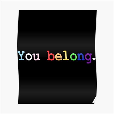 Póster Regalos del orgullo LGBT Bandera LGBTQ Mes del orgullo gay al que perteneces de quick