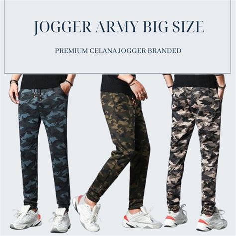 Jual Oppa Style Shop Jogger Army Big Size M Xl Premium Celana Jogger