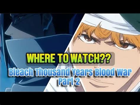 Where To Watch Bleach Thousand Years Blood War Part Episode