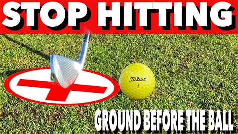 Stop Hitting Behind The Golf Ball Simple Golf Tips Youtube