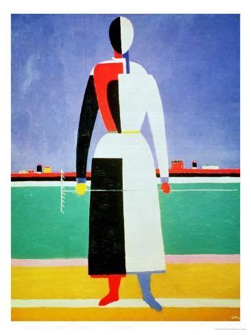 Woman With A Rake Circa 1928 32 Giclee Print Kasimir Malevich