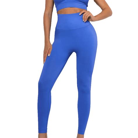 Elainilye Fashion Womens Yoga Pants Casual Color Block Tight Fitting