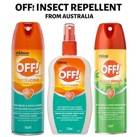 SCJOHNSON OFF INSECT REPELLENT SPRAYS FROM AUSTRALIA Shopee Philippines