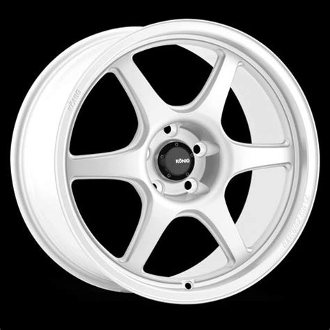 17x8 Konig Hexaform Gloss White 5x114.3 5x4.5 ET38 Wheel Rim ...