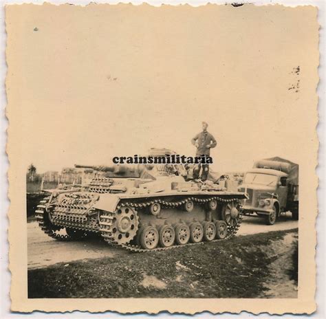 Orig Foto Vormarsch Panzer III Tank In Russland Postimages