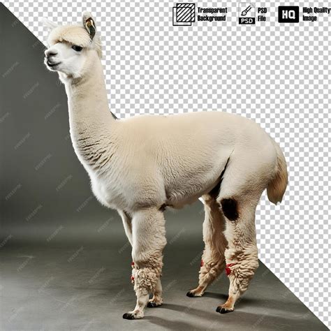 Premium Psd Alpaca Full Body On Transparent Background