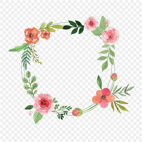 Flowers Floral Border Vector Hd Png Images Fresh Hand Painted Border