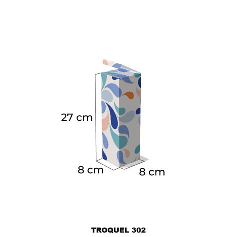 X X Cm Caja Para Botella Troquel Pymedia S A Imprenta