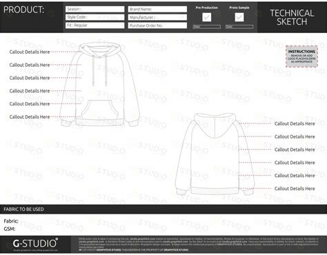 Tech Pack Blank Template