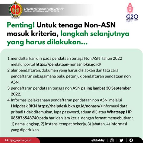 Pendataan Tenaga Non Asn Provinsi Tahun Seleksi Casn Cpns Pppk