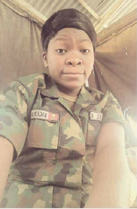 See Photos Of Beautiful Nigerian Female Soldier In Military Uniform