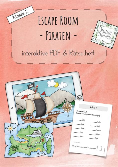 Piraten Escape Room Interaktive Pdf Deutsch Klasse