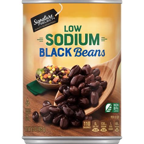 Signature Select Low Sodium Black Beans - 1Source