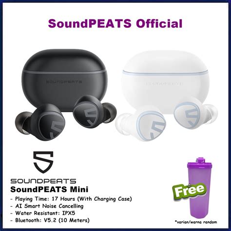 Jual Soundpeats Mini True Wireless Earbuds Sound Peats Mini Tws Earphone Indonesia Shopee Indonesia