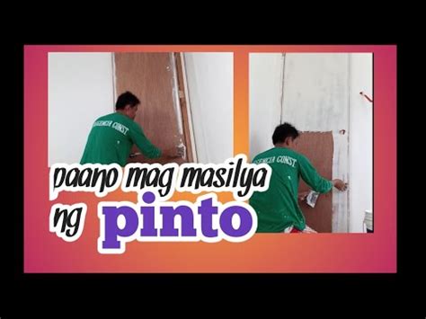 Paano Mag Masilya Ng Pinto Painting Tutorial Pinto YouTube