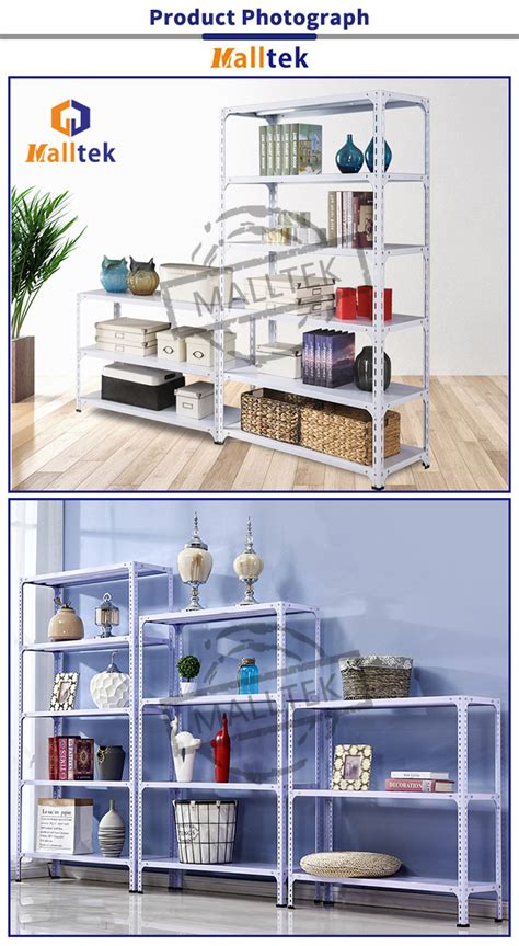 White Boltless Steel Rack Chrome Plated Boltless Metal Shelving Units