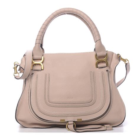 Chloe Calfskin Medium Marcie Satchel Blush Nude Fashionphile