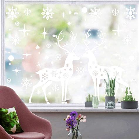 Christmas Clearance Sale MASLVO Christmas Window Stickers Window