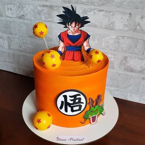 Pin By Daniela On Agenes Dragonball Z Cake Goku Birthday Cute