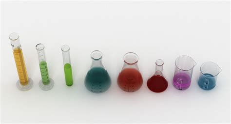 Test Tubes Flasks And Beakers 3D Model 19 Fbx Max Obj Free3D