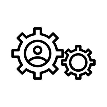 Cogwheel Line Icon Vector, Cogwheel Icon, Gear, Option PNG and Vector ... 