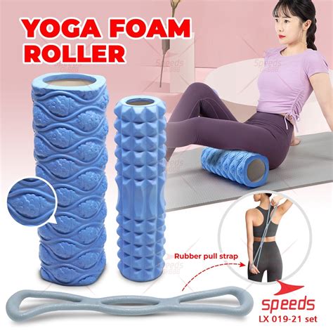 Jual Speeds Yoga Roller Foam Set Eva Foam Roller Massage Portable