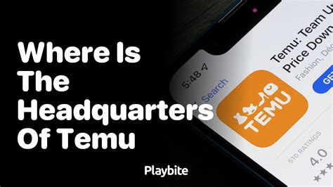 Where Is The Headquarters Of Temu Located Playbite