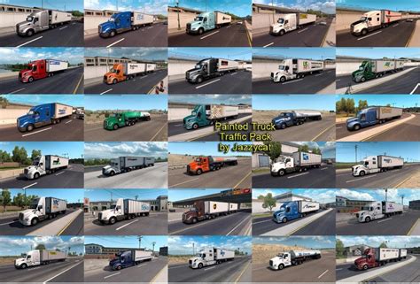 Painted Truck Traffic Pack By Jazzycat V Ats Mods