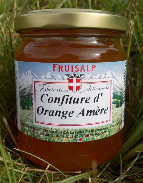 Confiture artisanale d orange amère Délices des Alpes