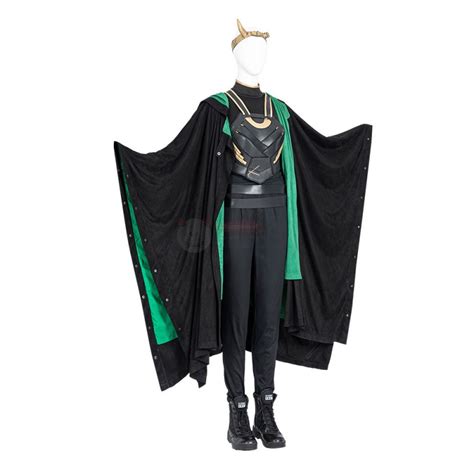 Female Loki Costume Lady Loki Sylvie Lushton Cosplay Suit - CCosplay.com