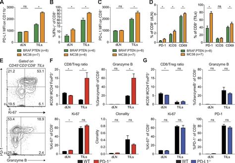 Pd L On Mc Tumor Cells Directly Suppresses Cd Tils A D Cells