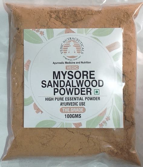 Mysore Sandalwood Powder – Vedic Nutraceuticals