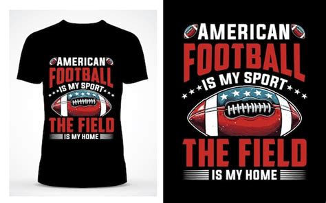 American Football T Shirt Design Vintage Typography And Vector Graphics