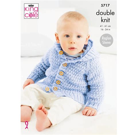 King Cole Big Value Baby Dk With A Twist Pattern 5717 Textured Coats