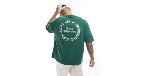Asos Oversized T Shirt In Green For Men Lyst