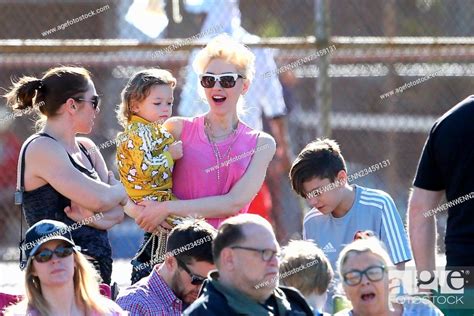 Gwen Stefani Watches Her Son Zuma Rossdale Play Flag Football At The