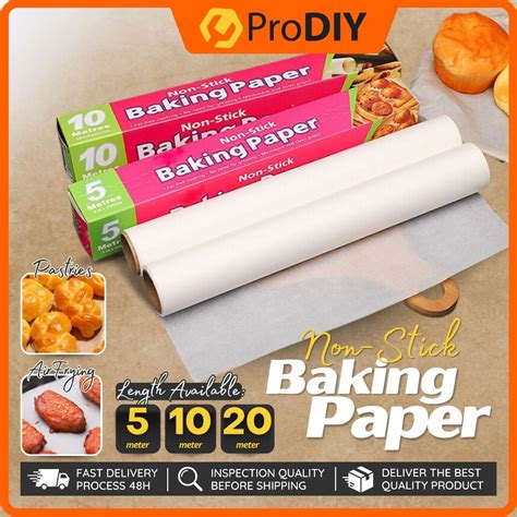 Waterproof Parchment Paper Baking Paper Oil Proof 5m 10m 20m For Kitchen Grilling Air Fryer