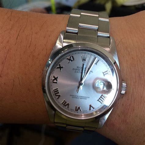 Rolex 16200 Datejust Silver Dial Stainless Steel Watch