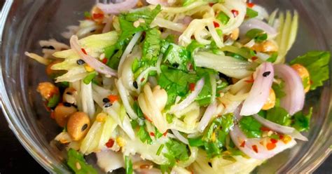 Thai Raw Mango Salad Recipe By Darshana Patel Cookpad