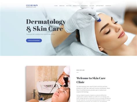 Dermatologist Website Template For Medical Clinic Templatemonster