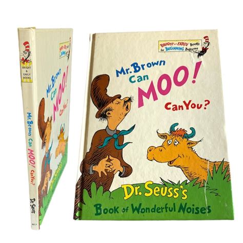 1970 First Edition Dr Seuss Mr Brown Can Moo Can You Etsy