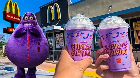 DO Not DRINK THE Grimace Shake McDonald S Grimace IN REAL LIFE